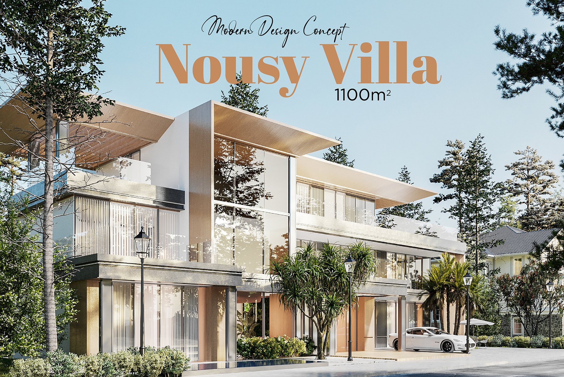 Kiến trúc biệt thự Nousy Villa 1100m2